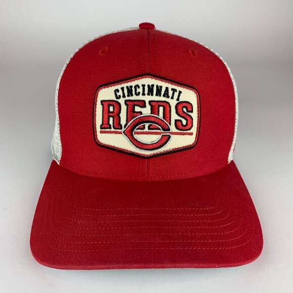 Cincinnati Reds MLB Red White 47 Brand Snapback Trucker Hat - Picture 2 of 6